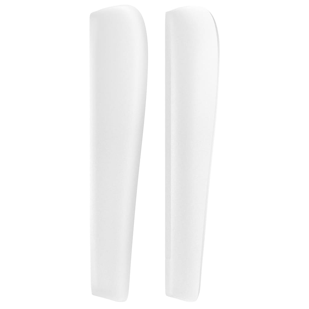 vidaXL Κεφαλάρι με Πτερύγια Λευκό 147x23x118/128 εκ. Συνθετικό Δέρμα