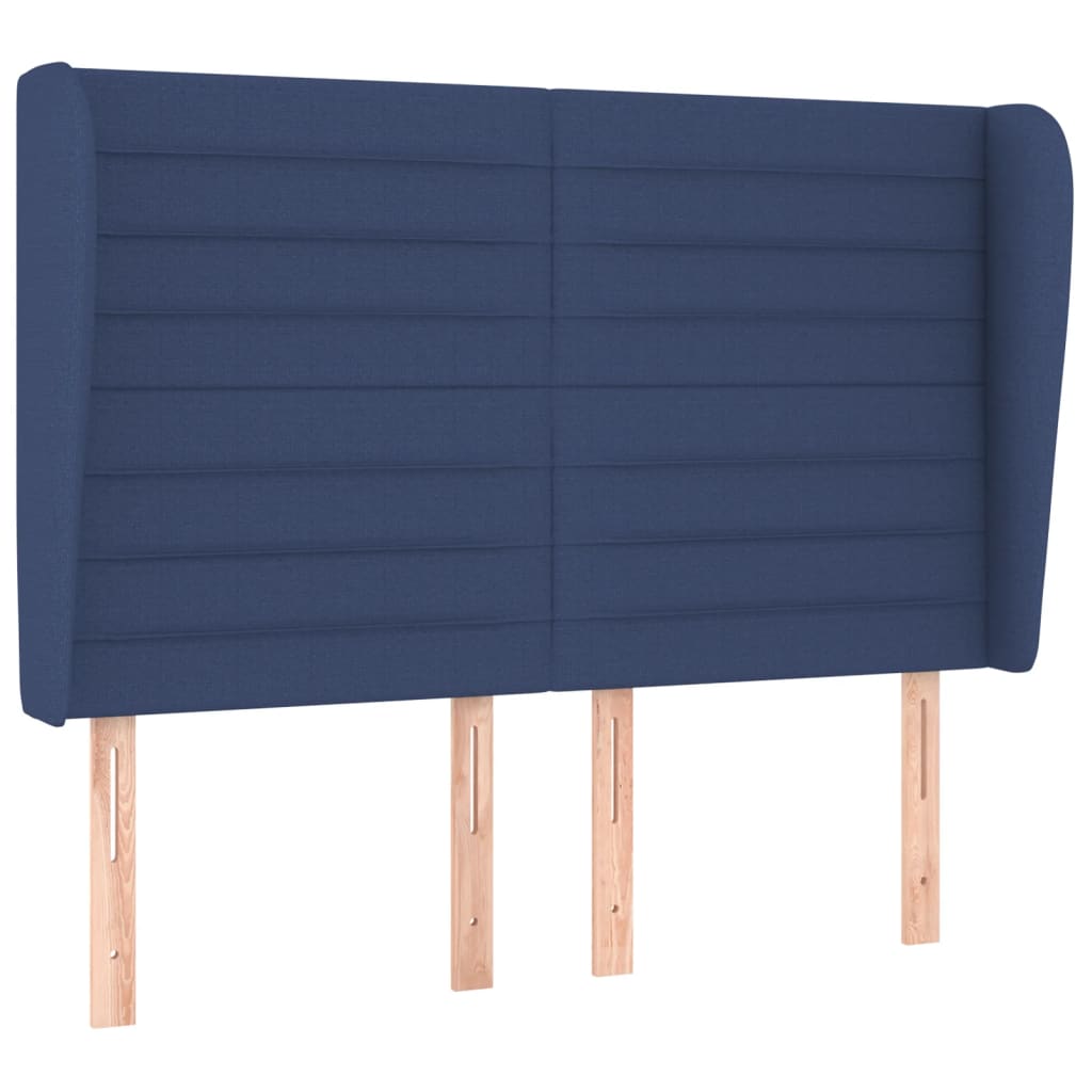 vidaXL Κεφαλάρι με Πτερύγια Μπλε 147x23x118/128 εκ. Υφασμάτινο