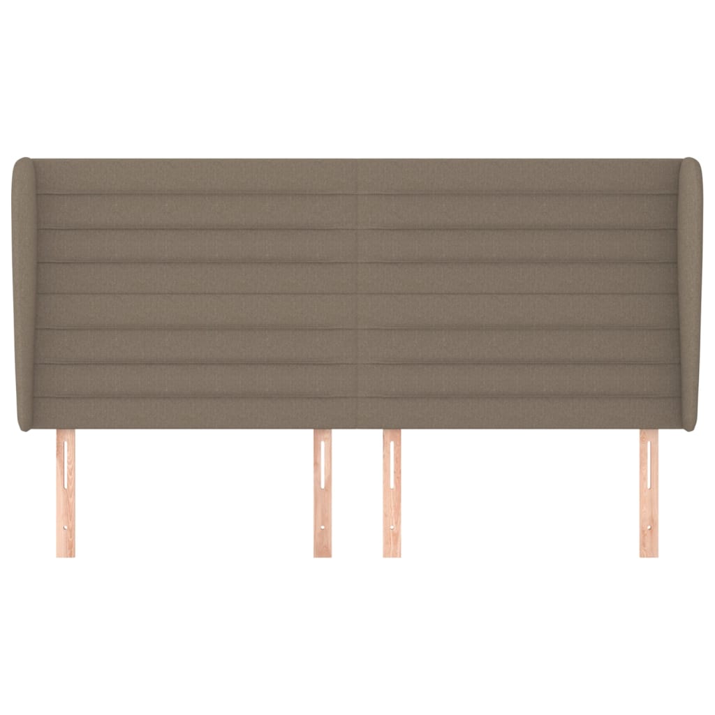 vidaXL Κεφαλάρι με Πτερύγια Taupe 163x23x118/128 εκ. Υφασμάτινο