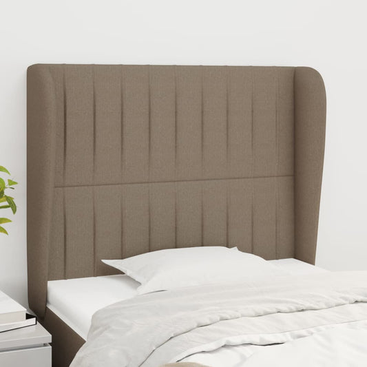 vidaXL Κεφαλάρι με Πτερύγια Taupe 83x23x118/128 εκ. Υφασμάτινο