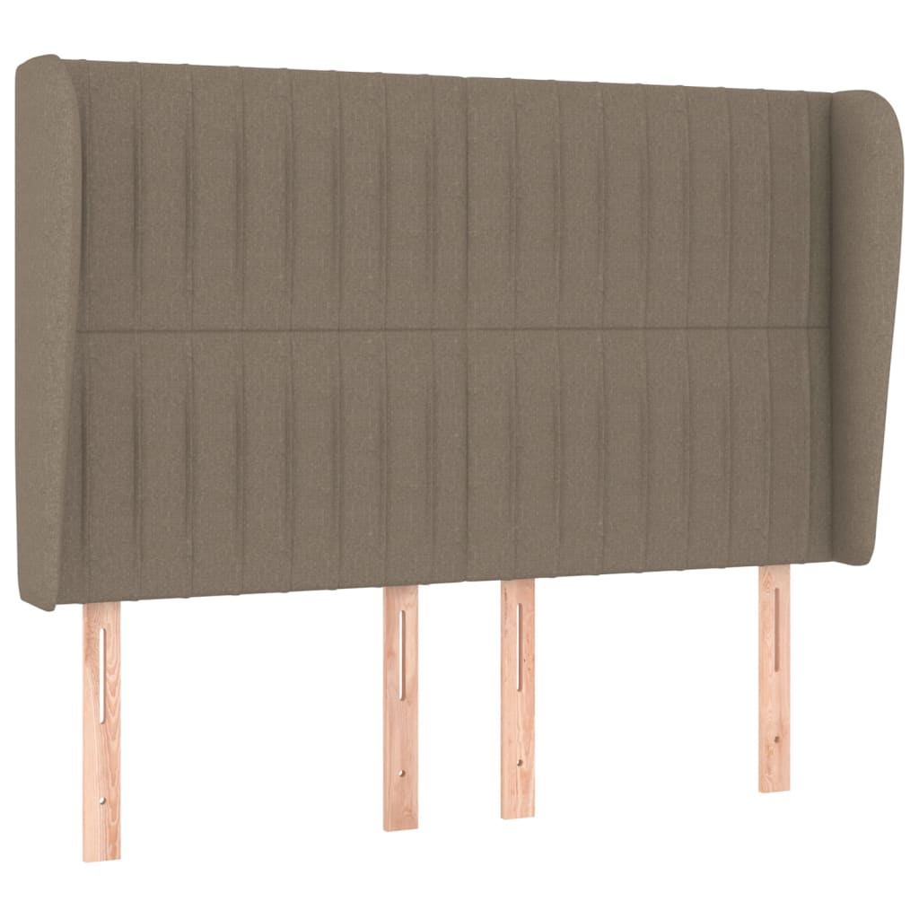 vidaXL Κεφαλάρι με Πτερύγια Taupe 147x23x118/128 εκ. Υφασμάτινο