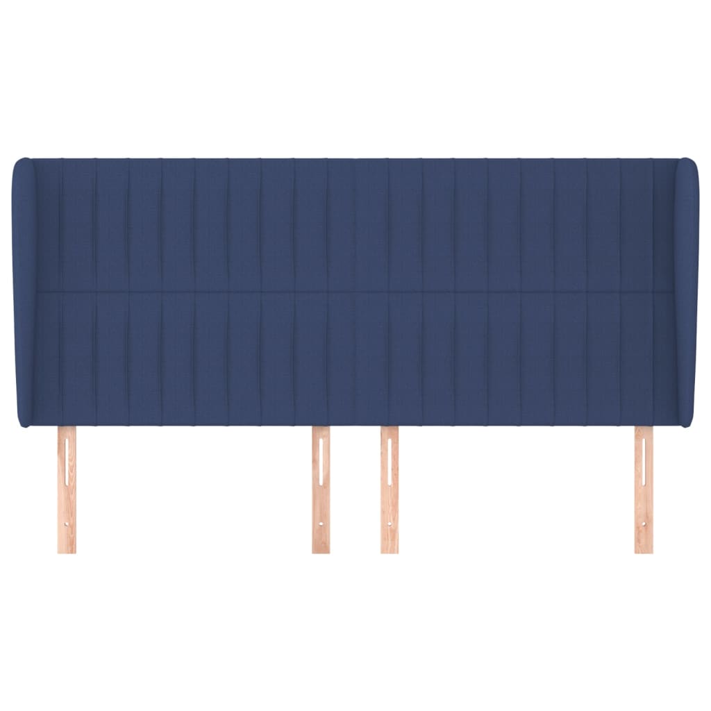 vidaXL Κεφαλάρι με Πτερύγια Μπλε 203x23x118/128 εκ. Υφασμάτινο
