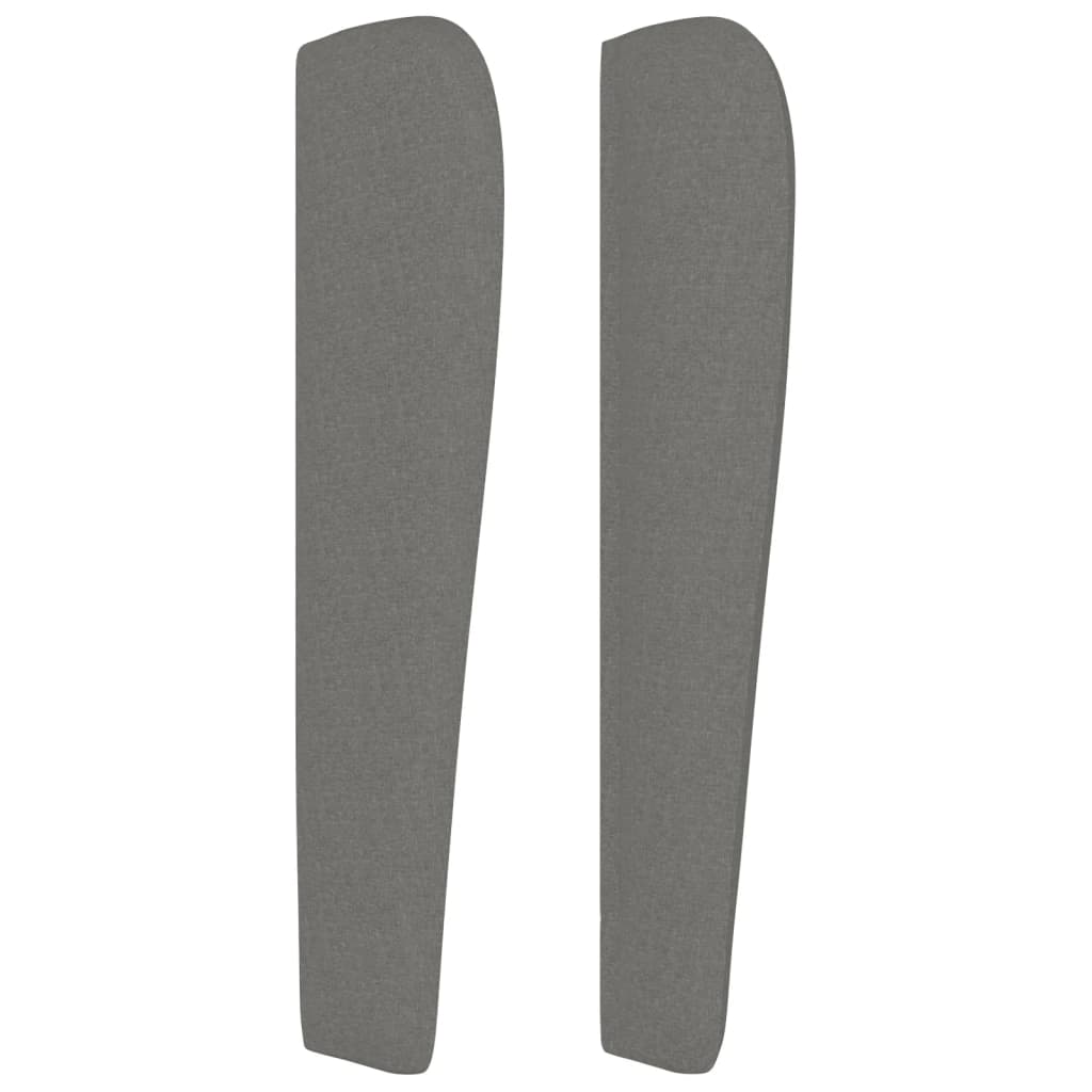 vidaXL Κεφαλάρι με Πτερύγια Σκούρο Γκρι 83x23x118/128 εκ. Υφασμάτινο