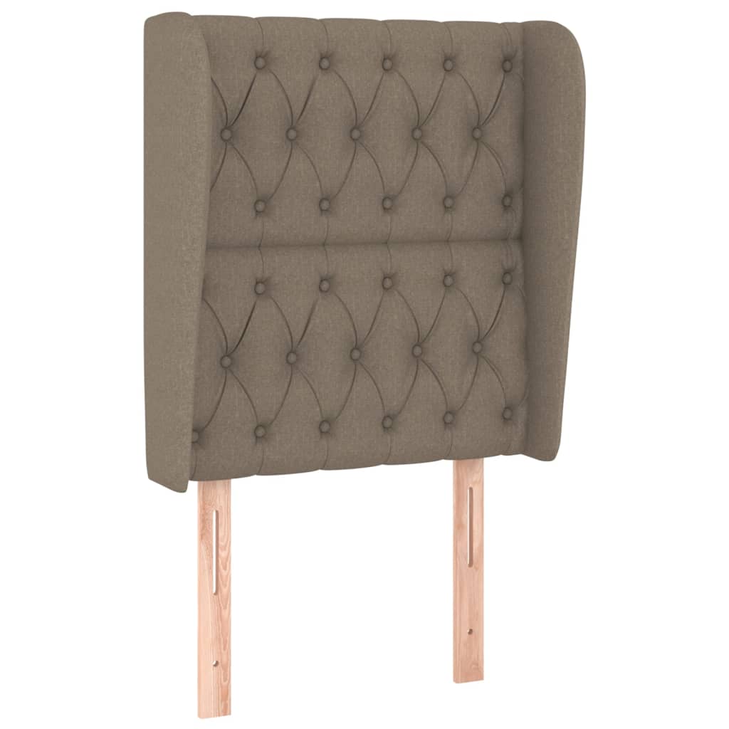 vidaXL Κεφαλάρι με Πτερύγια Taupe 83x23x118/128 εκ. Υφασμάτινο