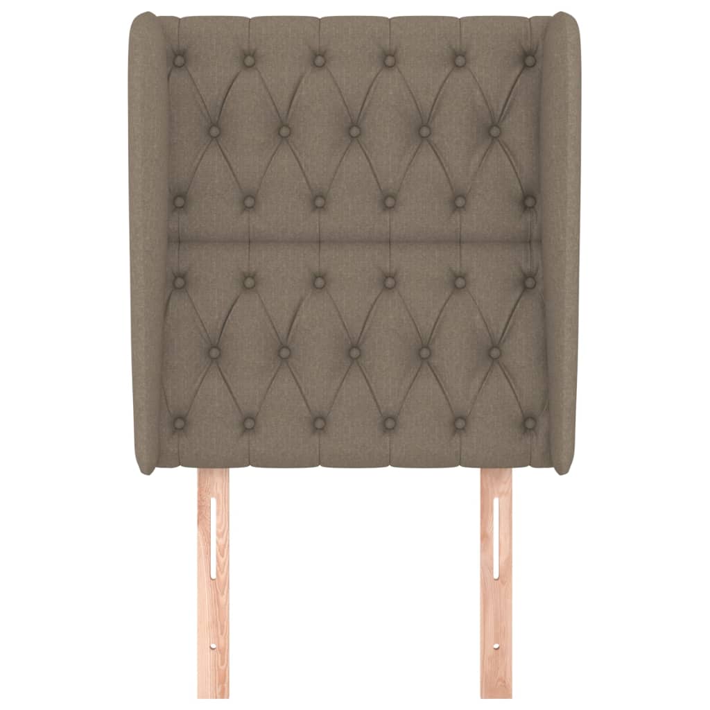 vidaXL Κεφαλάρι με Πτερύγια Taupe 83x23x118/128 εκ. Υφασμάτινο