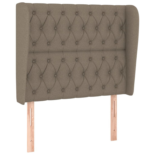 vidaXL Κεφαλάρι με Πτερύγια Taupe 93 x 23 x 118/128 εκ. Υφασμάτινο
