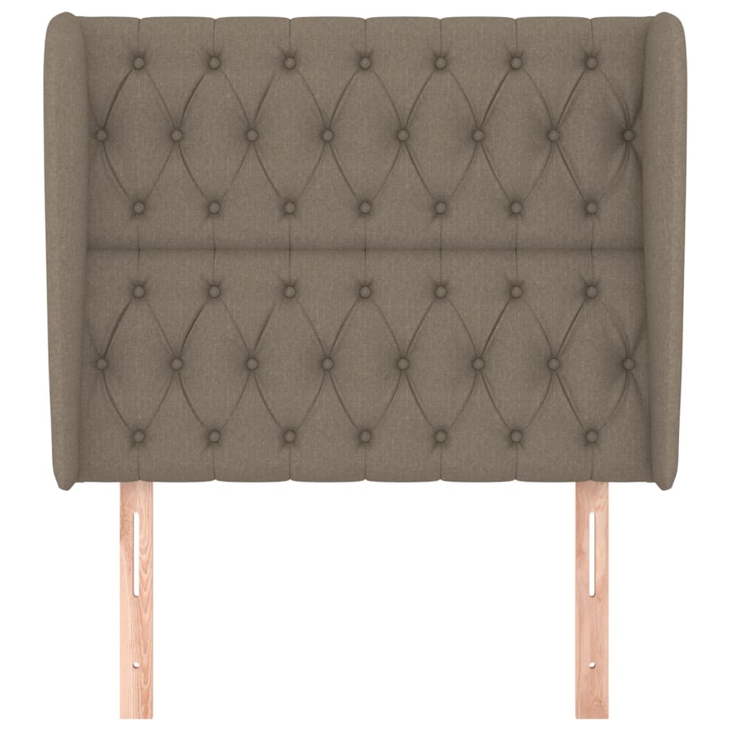 vidaXL Κεφαλάρι με Πτερύγια Taupe 93 x 23 x 118/128 εκ. Υφασμάτινο