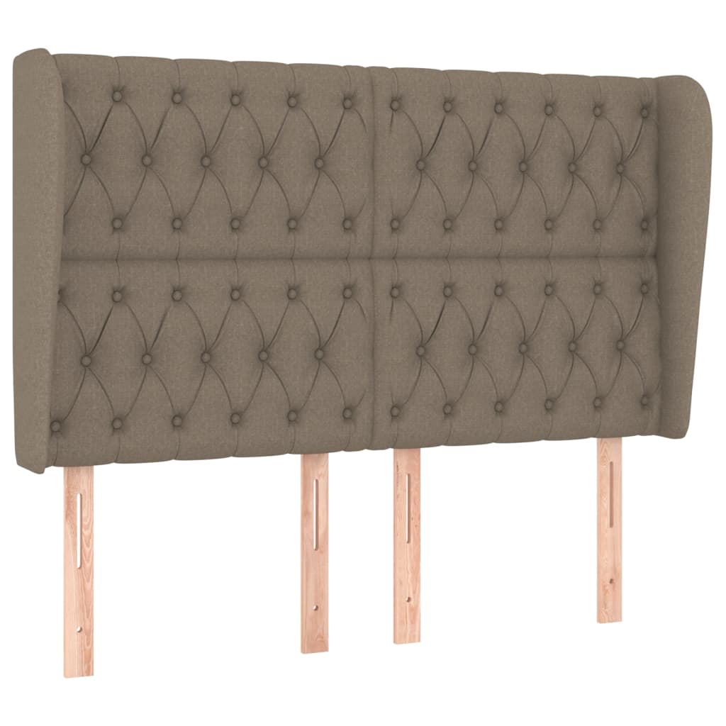 vidaXL Κεφαλάρι με Πτερύγια Taupe 147x23x118/128 εκ. Υφασμάτινο