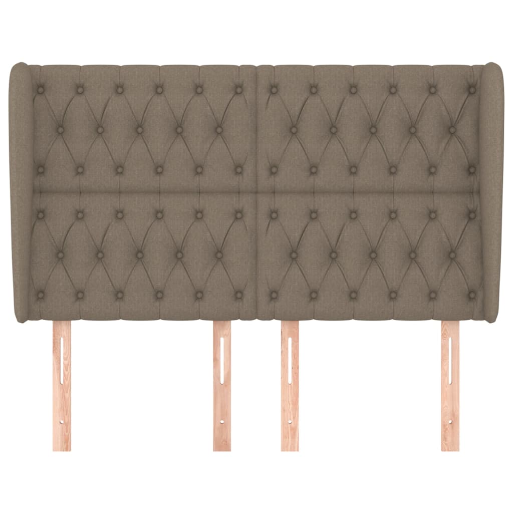 vidaXL Κεφαλάρι με Πτερύγια Taupe 163x23x118/128 εκ. Υφασμάτινο
