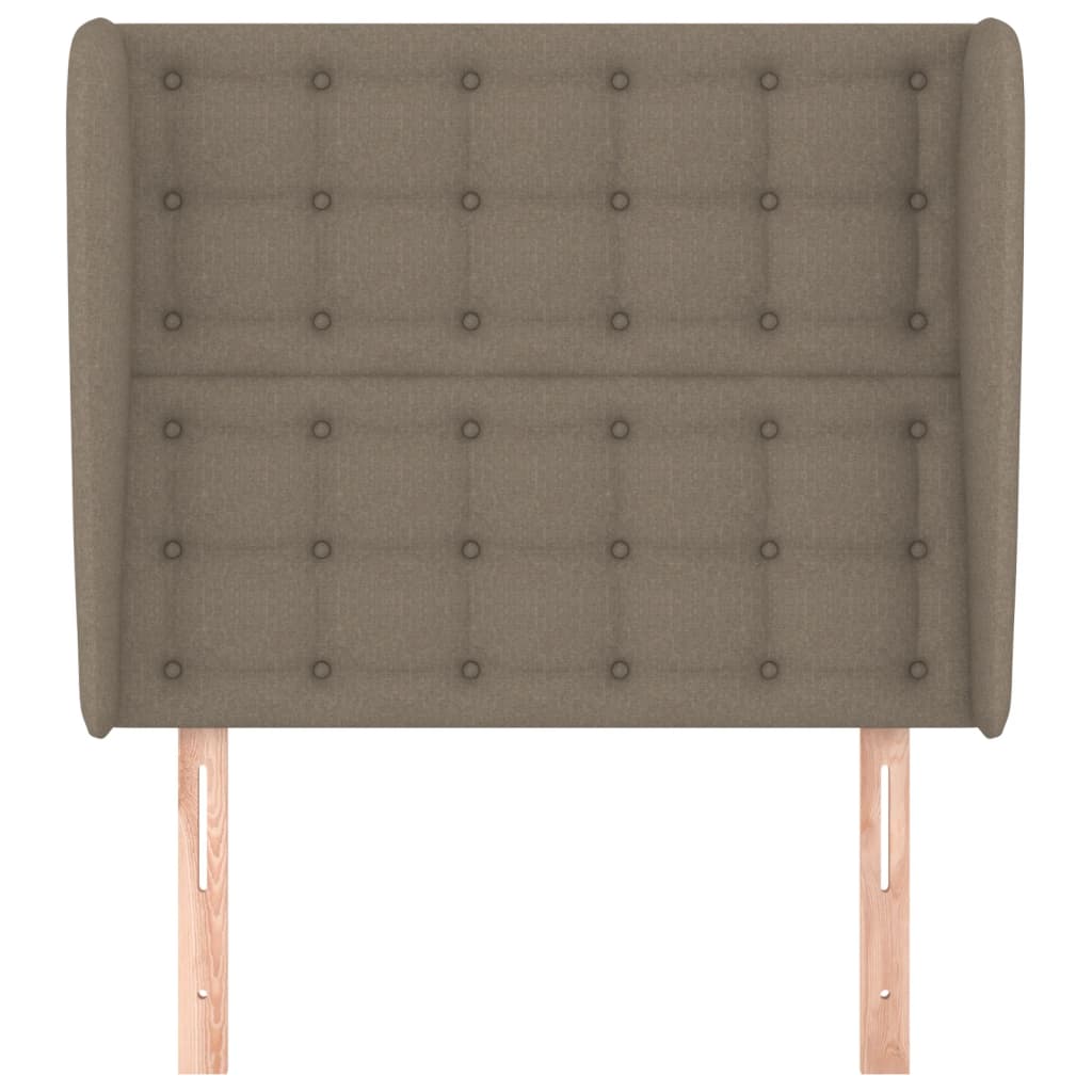 vidaXL Κεφαλάρι με Πτερύγια Taupe 103x23x118/128 εκ. Υφασμάτινο