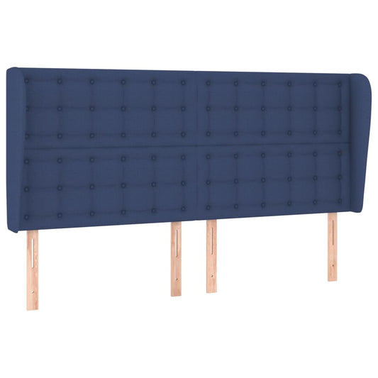 vidaXL Κεφαλάρι με Πτερύγια Μπλε 163x23x118/128 εκ. Υφασμάτινο