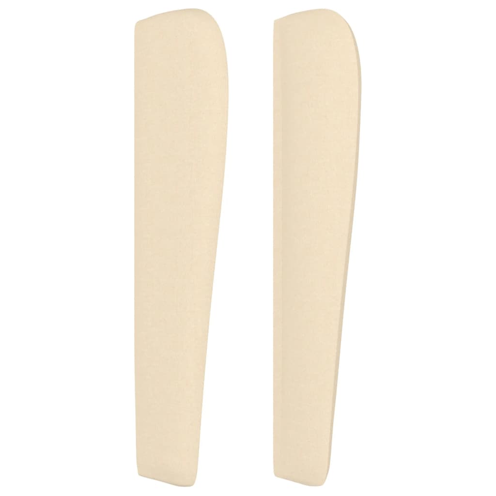 vidaXL Κεφαλάρι με Πτερύγια Κρεμ 203x23x118/128 εκ. Υφασμάτινο