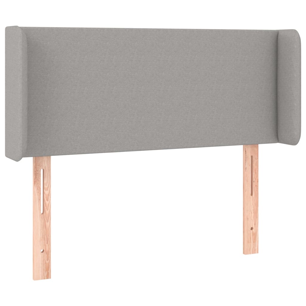 vidaXL Κεφαλάρι με Πτερύγια Ανοιχτό Γκρι 83x16x78/88 εκ. Υφασμάτινο
