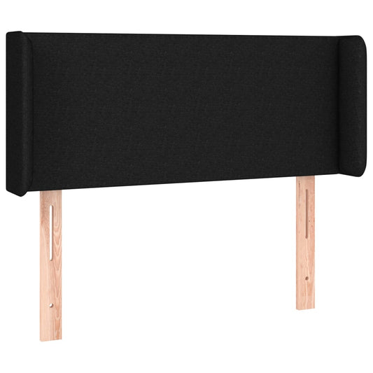 vidaXL Κεφαλάρι με Πτερύγια Μαύρο 93x16x78/88 εκ. Υφασμάτινο