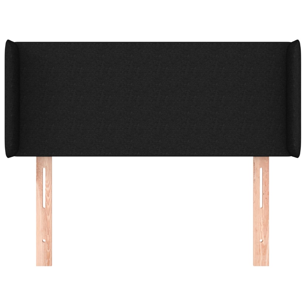 vidaXL Κεφαλάρι με Πτερύγια Μαύρο 93x16x78/88 εκ. Υφασμάτινο