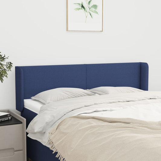 vidaXL Κεφαλάρι με Πτερύγια Μπλε 147x16x78/88 εκ. Υφασμάτινο