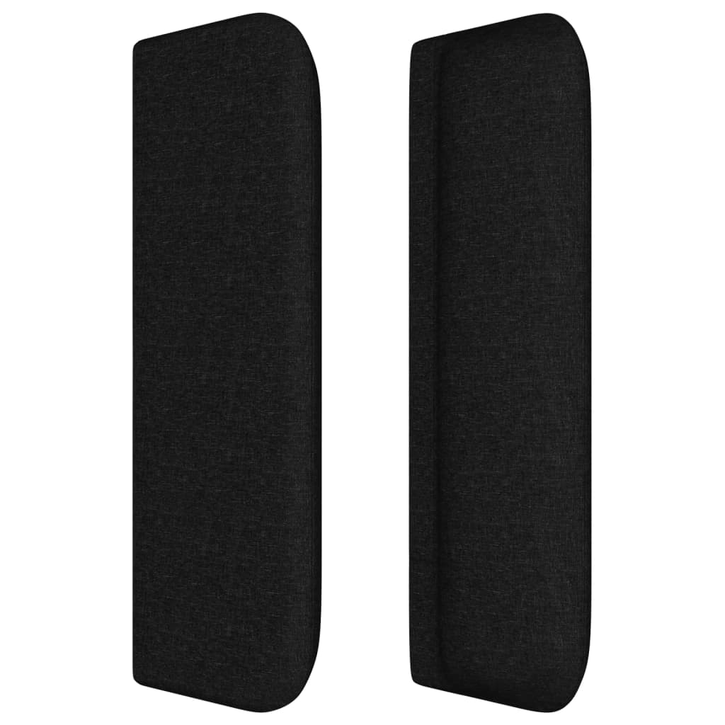 vidaXL Κεφαλάρι με Πτερύγια Μαύρο 183x16x78/88 εκ. Υφασμάτινο