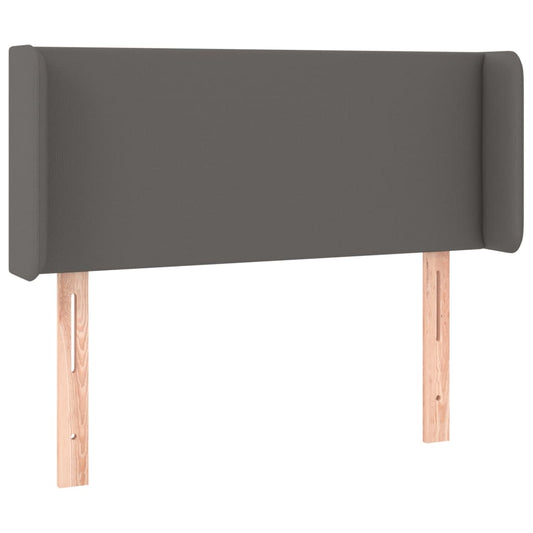 vidaXL Κεφαλάρι με Πτερύγια Γκρι 83x16x78/88 εκ. Συνθετικό Δέρμα