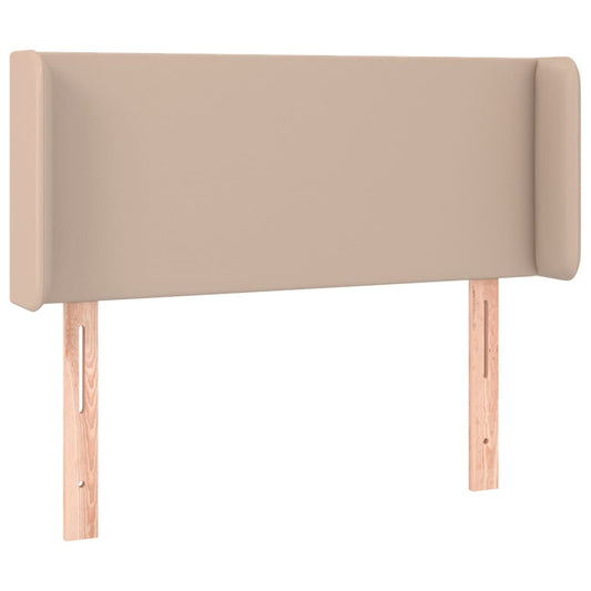 vidaXL Κεφαλάρι με Πτερύγια Καπουτσίνο 83x16x78/88 εκ. Συνθετικό Δέρμα