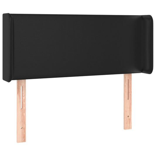 vidaXL Κεφαλάρι με Πτερύγια Μαύρο 103x16x78/88 εκ. Συνθετικό Δέρμα