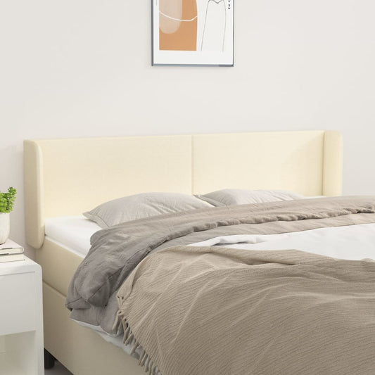 vidaXL Κεφαλάρι με Πτερύγια Κρεμ 147x16x78/88 εκ. Συνθετικό Δέρμα