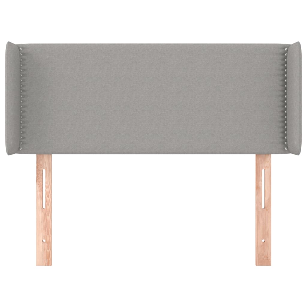 vidaXL Κεφαλάρι με Πτερύγια Ανοιχτό Γκρι 83x16x78/88 εκ. Υφασμάτινο