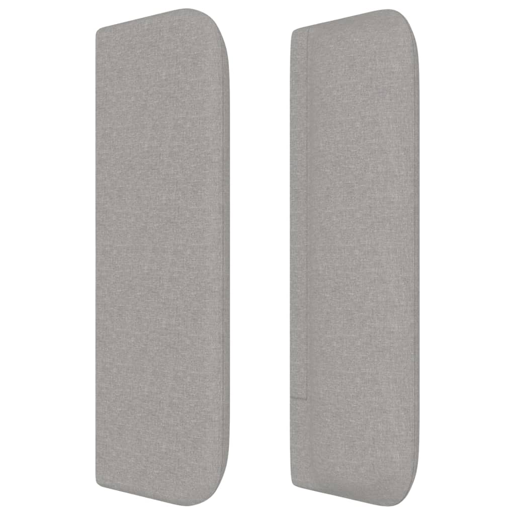 vidaXL Κεφαλάρι με Πτερύγια Ανοιχτό Γκρι 83x16x78/88 εκ. Υφασμάτινο