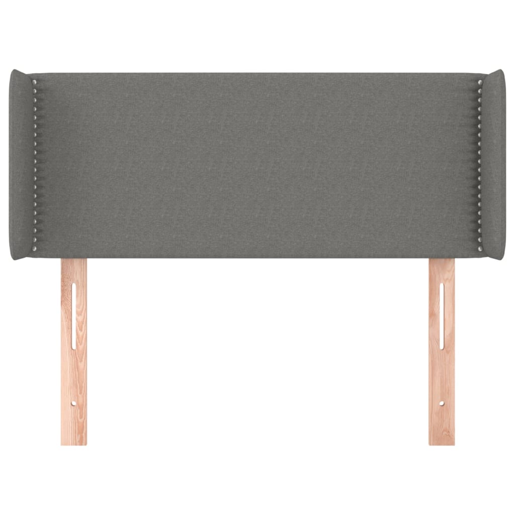 vidaXL Κεφαλάρι με Πτερύγια Σκούρο Γκρι 83x16x78/88 εκ. Υφασμάτινο
