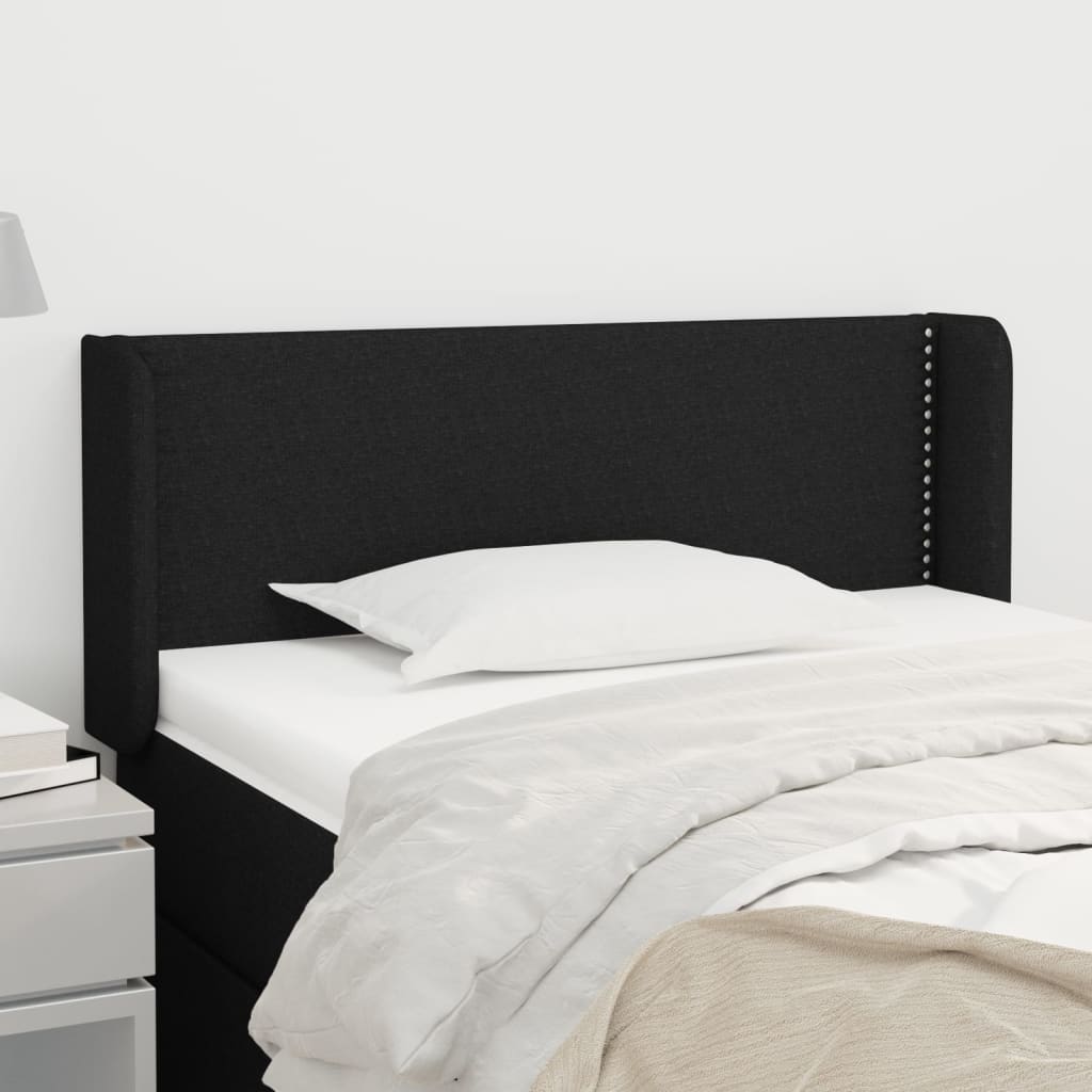 vidaXL Κεφαλάρι με Πτερύγια Μαύρο 83x16x78/88 εκ. Υφασμάτινο