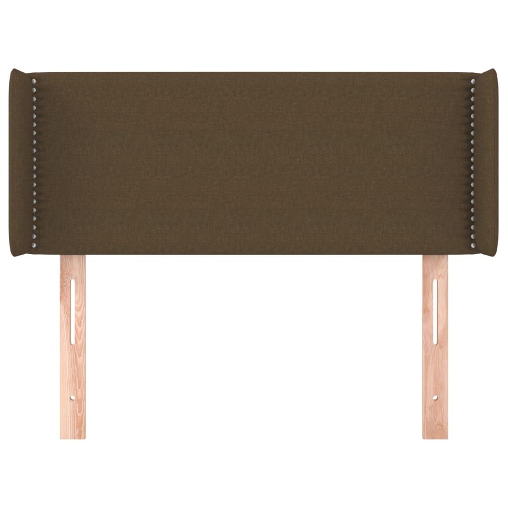 vidaXL Κεφαλάρι με Πτερύγια Σκούρο Καφέ 83x16x78/88 εκ. Υφασμάτινο