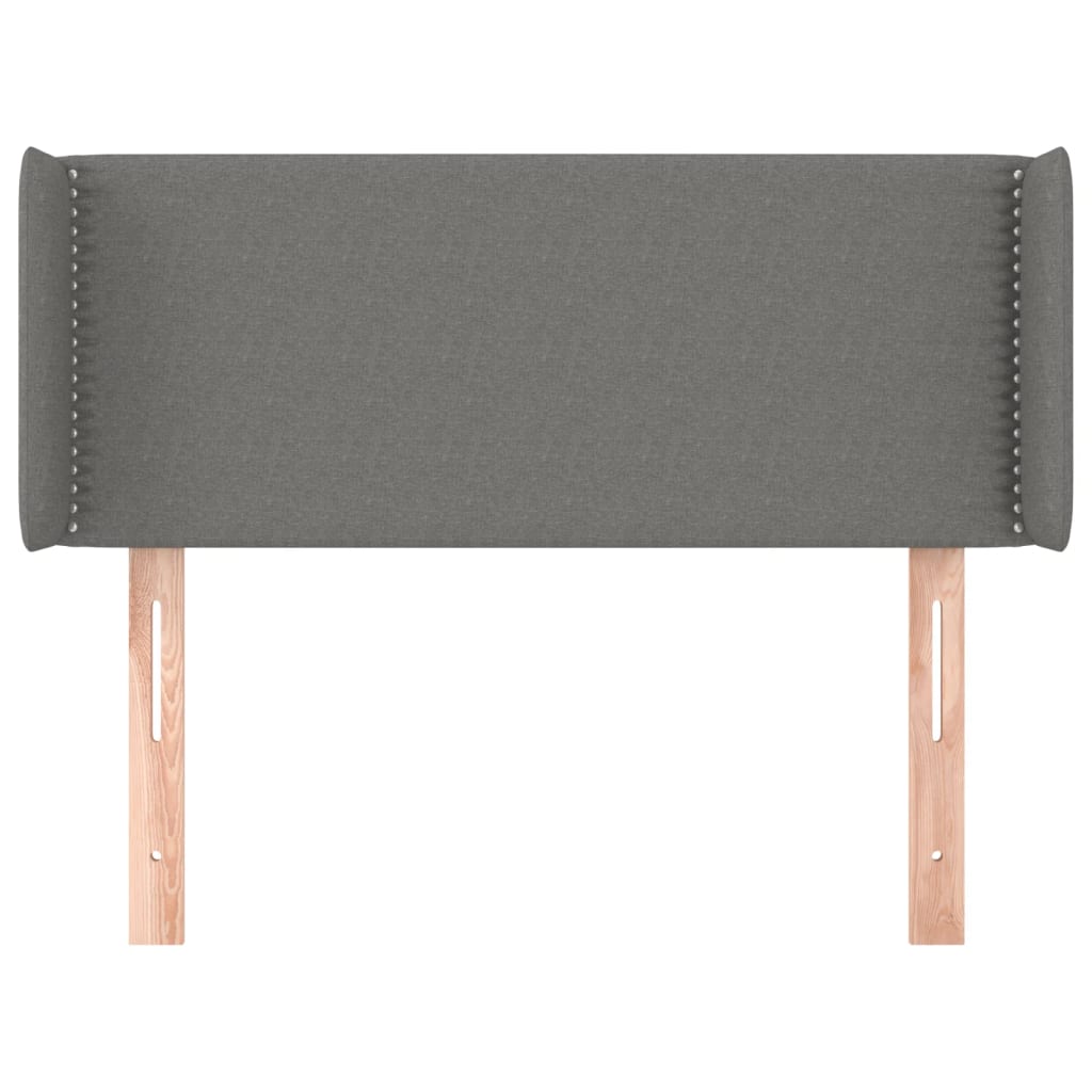 vidaXL Κεφαλάρι με Πτερύγια Σκούρο Γκρι 103x16x78/88 εκ. Υφασμάτινο