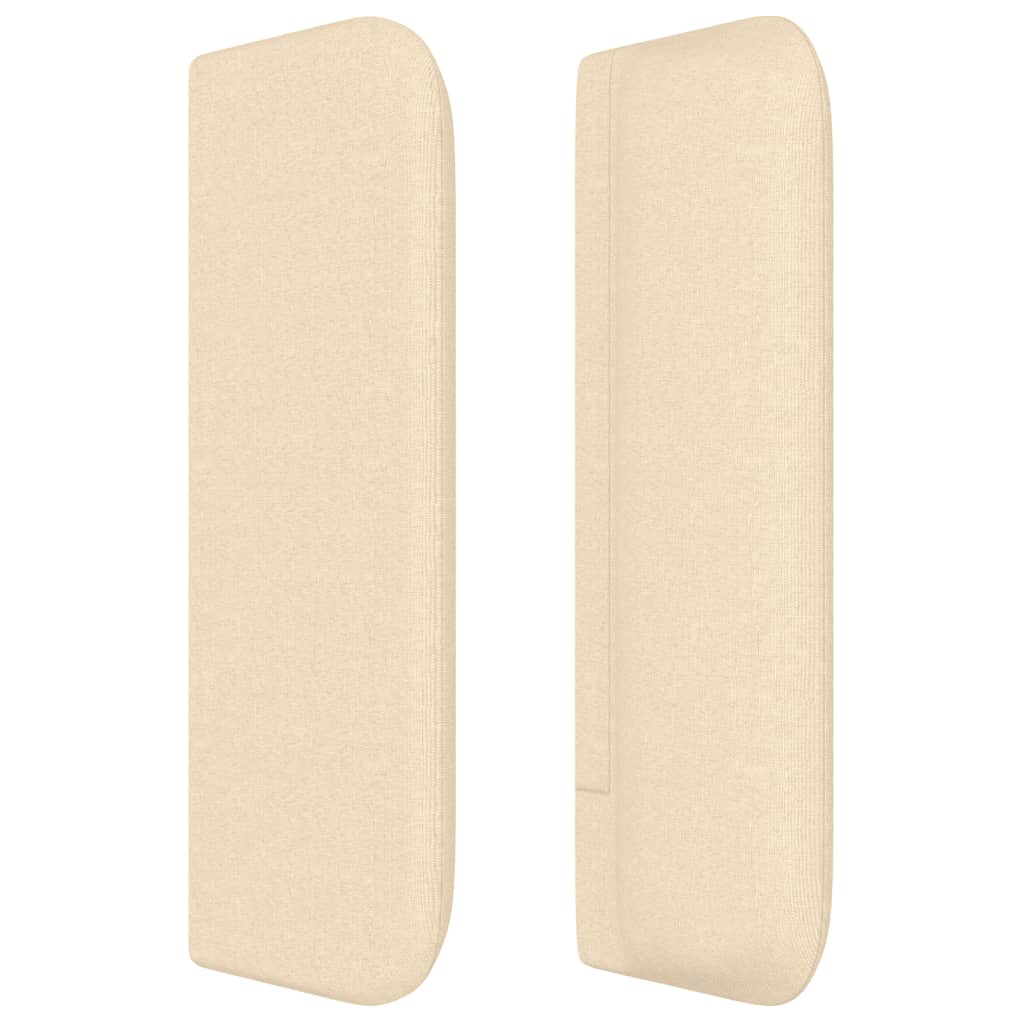 vidaXL Κεφαλάρι με Πτερύγια Κρεμ 147x16x78/88 εκ. Υφασμάτινο