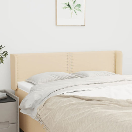 vidaXL Κεφαλάρι με Πτερύγια Κρεμ 147x16x78/88 εκ. Υφασμάτινο