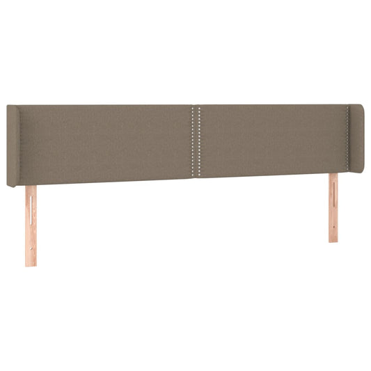 vidaXL Κεφαλάρι με Πτερύγια Taupe 203x16x78/88 εκ. Υφασμάτινο