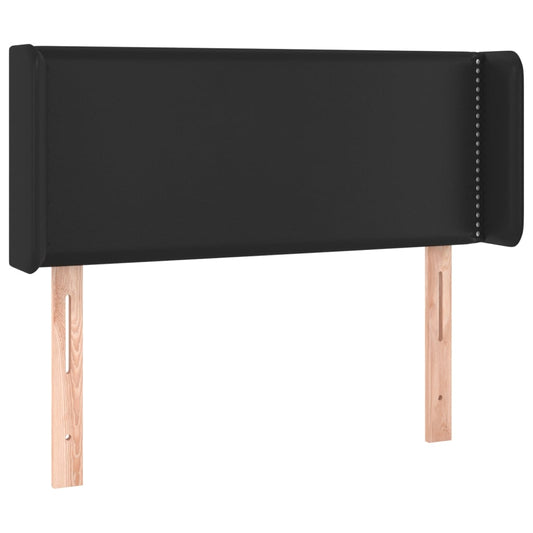 vidaXL Κεφαλάρι με Πτερύγια Μαύρο 83x16x78/88 εκ. Συνθετικό Δέρμα