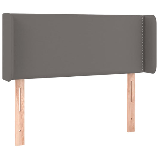 vidaXL Κεφαλάρι με Πτερύγια Γκρι 103x16x78/88 εκ. Συνθετικό Δέρμα