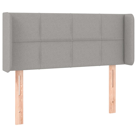 vidaXL Κεφαλάρι με Πτερύγια Ανοιχτό Γκρι 83x16x78/88 εκ. Υφασμάτινο