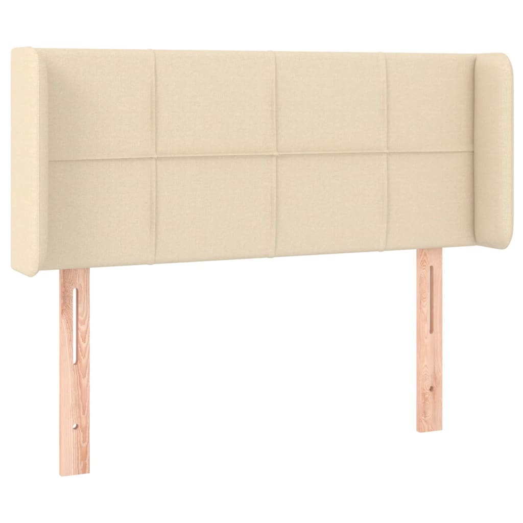 vidaXL Κεφαλάρι με Πτερύγια Κρεμ 83x16x78/88 εκ. Υφασμάτινο