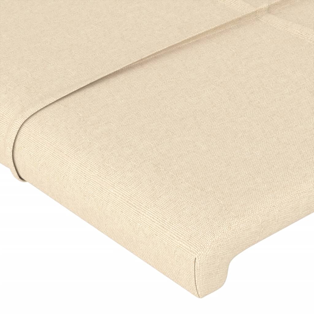 vidaXL Κεφαλάρι με Πτερύγια Κρεμ 83x16x78/88 εκ. Υφασμάτινο