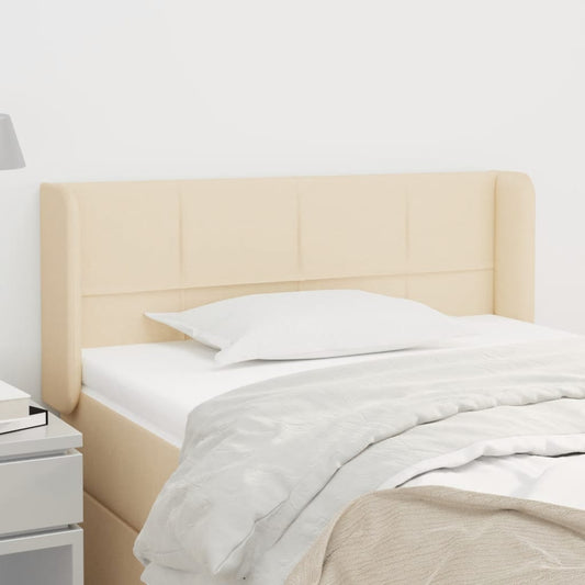 vidaXL Κεφαλάρι με Πτερύγια Κρεμ 83x16x78/88 εκ. Υφασμάτινο