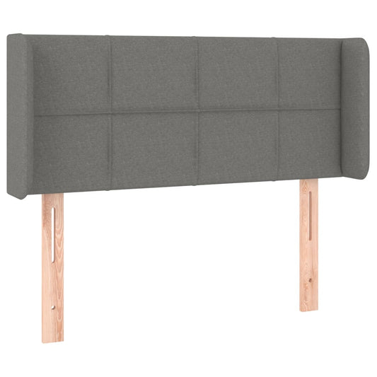 vidaXL Κεφαλάρι με Πτερύγια Σκούρο Γκρι 93x16x78/88 εκ. Υφασμάτινο
