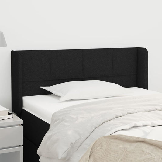 vidaXL Κεφαλάρι με Πτερύγια Μαύρο 103x16x78/88 εκ. Υφασμάτινο
