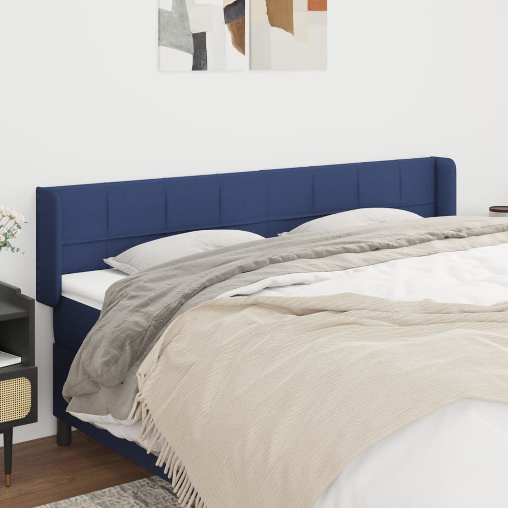 vidaXL Κεφαλάρι με Πτερύγια Μπλε 163x16x78/88 εκ. Υφασμάτινο