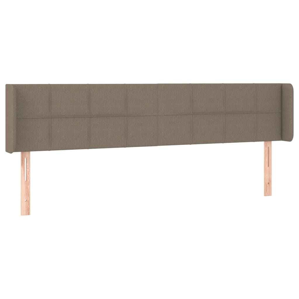 vidaXL Κεφαλάρι με Πτερύγια Taupe 203x16x78/88 εκ. Υφασμάτινο
