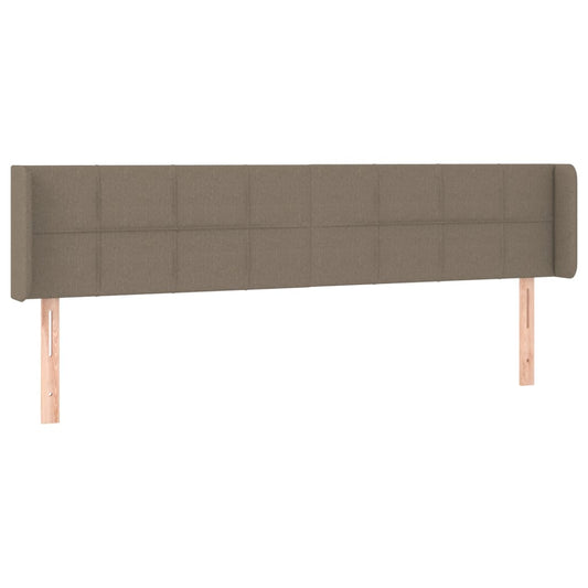 vidaXL Κεφαλάρι με Πτερύγια Taupe 203x16x78/88 εκ. Υφασμάτινο