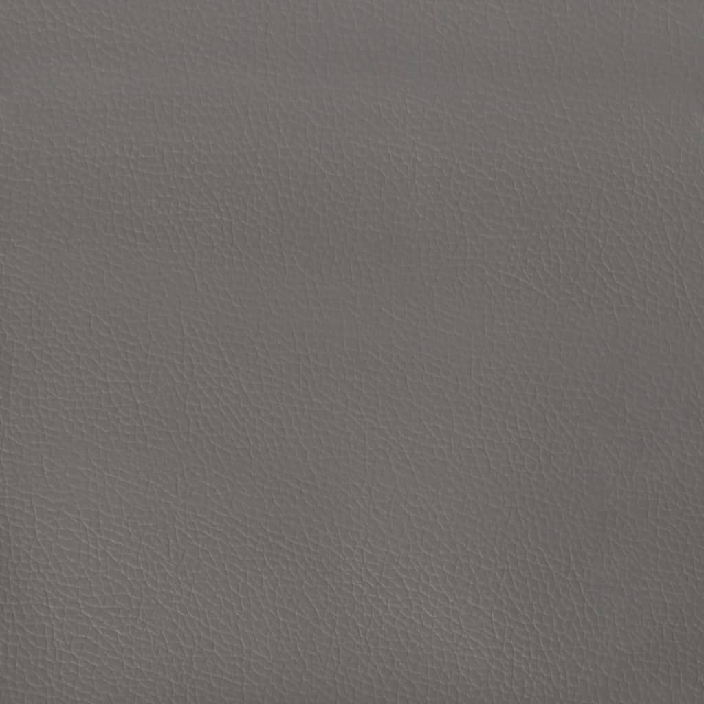 vidaXL Κεφαλάρι με Πτερύγια Γκρι 93x16x78/88 εκ. Συνθετικό Δέρμα