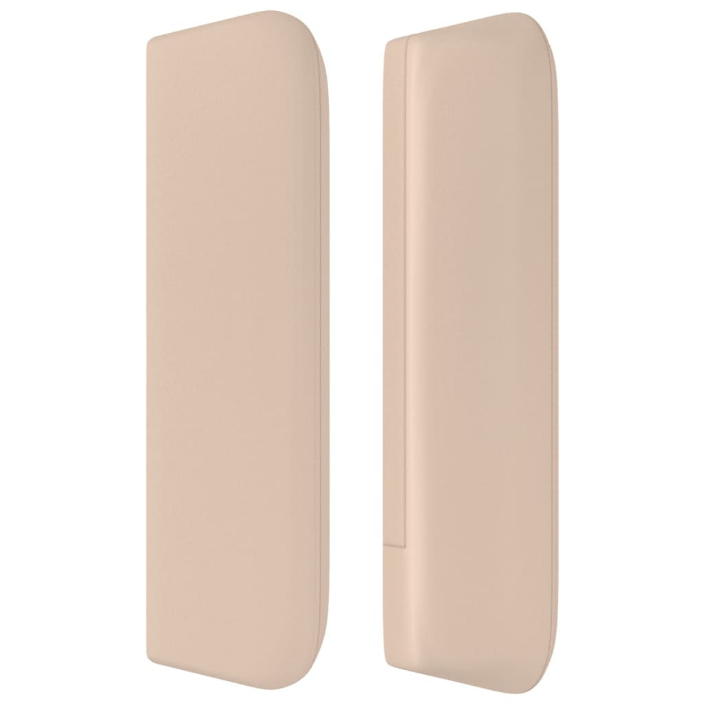 vidaXL Κεφαλάρι με Πτερύγια Καπουτσίνο 93x16x78/88 εκ. Συνθετικό Δέρμα