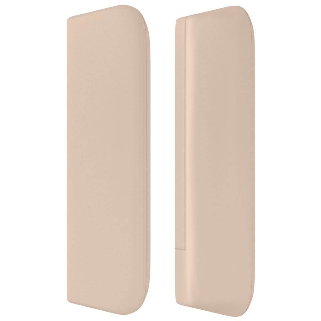 vidaXL Κεφαλάρι με Πτερύγια Καπουτσίνο 147x16x78/88εκ. Συνθετικό Δέρμα