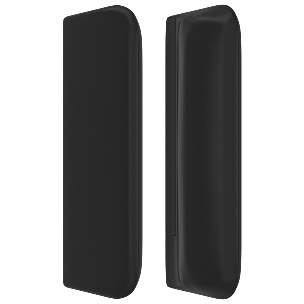vidaXL Κεφαλάρι με Πτερύγια Μαύρο 163x16x78/88 εκ. Συνθετικό Δέρμα