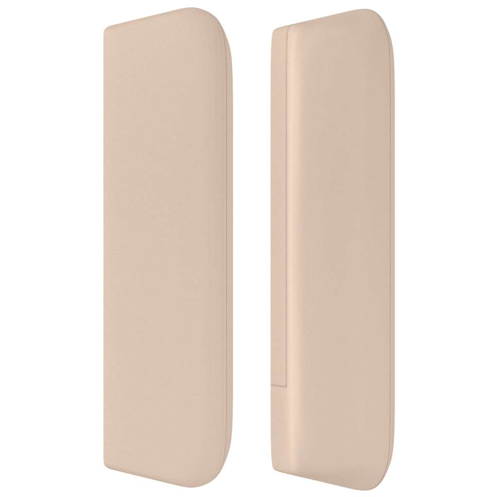 vidaXL Κεφαλάρι με Πτερύγια Καπουτσίνο 163x16x78/88εκ. Συνθετικό Δέρμα